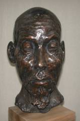 cold cast bronze bust of Chinese Feng Shui Master / Old Beggar - also available in bronze metal
