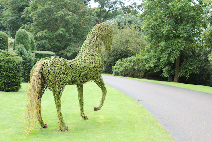 Willow Horse by Laury Dizengremel below Belvoir Castle